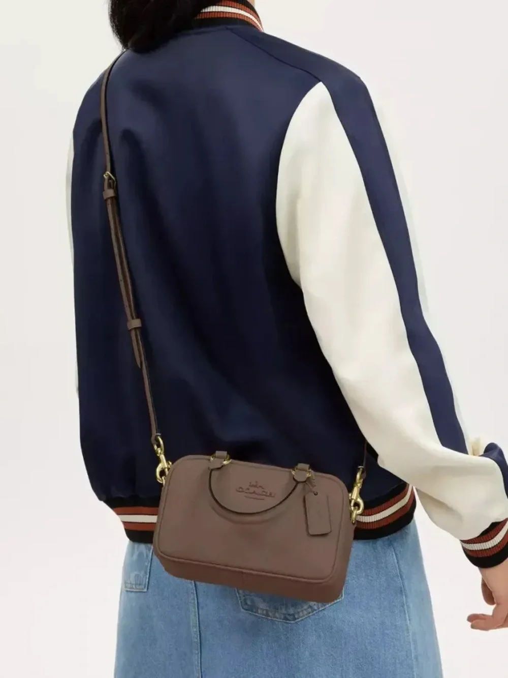 Coach Brown Leather Satchel crossbody bag